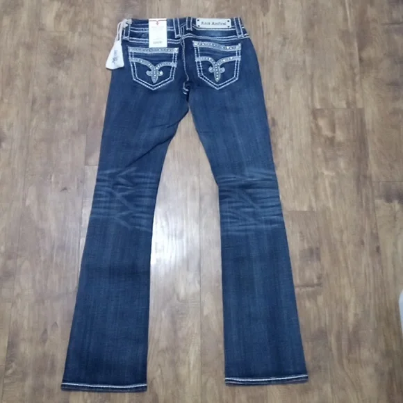 Rock Revival Women's 26 Simona Slim Embellished Boot Rhinestones NWT 158 USD - Picture 1 of 12